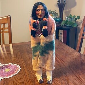 Vintage Skookum Bully Good Native American Souvenir 16” Doll